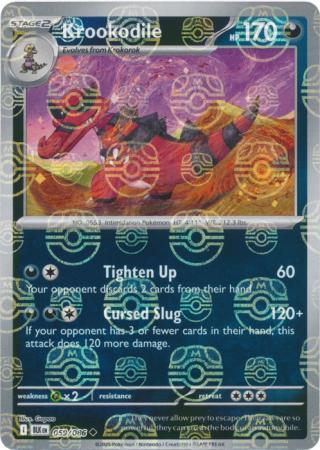 Krookodile (Master Ball Pattern) - 062/086 - Uncommon Reverse Holo