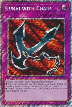 Kunai with Chain (Platinum Secret Rare) (RA03-EN204) - Quarter Century Bonanza Platinum Secret Rare 1st Edition