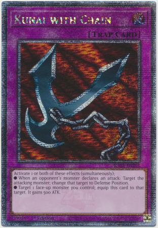 Kunai with Chain (Quarter Century Secret Rare) (RA03-EN204) - Quarter Century Bonanza Quarter Century Secret Rare 1st Edition