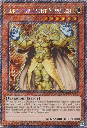 Kuraz the Light Monarch (Platinum Secret Rare) (RA04-EN133) - Quarter Century Stampede Platinum Secret Rare 1st Edition
