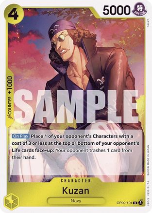 Kuzan - OP09-101 - Rare Foil