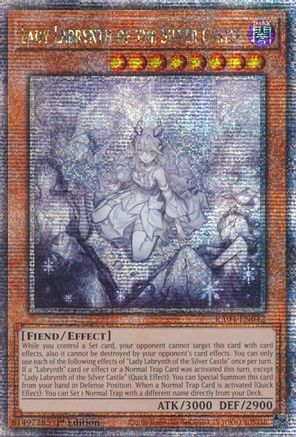 Lady Labrynth of the Silver Castle (New Art) (Quarter Century Secret Rare) (RA04-EN042) - Quarter Century Stampede Quarter Century Secret Rare 1st Edition