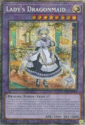 Lady's Dragonmaid (Starlight Rare) (BLMM-EN049) - Battles of Legend: Monster Mayhem Starlight Rare 1st Edition