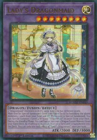 Lady's Dragonmaid (BLMM-EN049) - Battles of Legend: Monster Mayhem Ultra Rare 1st Edition