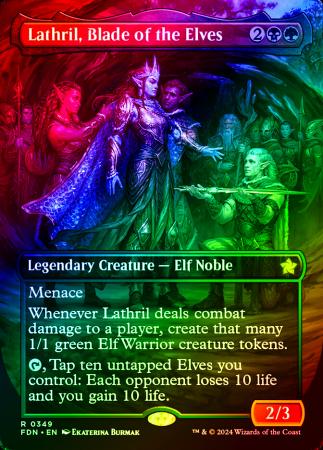 Lathril, Blade of the Elves (Borderless) - 0349 - Foil