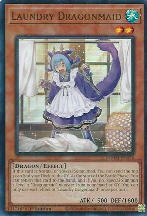 Laundry Dragonmaid (BLMM-EN056) - Battles of Legend: Monster Mayhem Ultra Rare 1st Edition