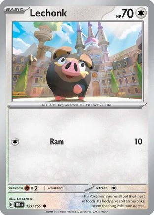 Lechonk - 139/159 - Common Reverse Holo