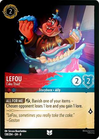 LeFou - Cake Thief - 138/204 - Uncommon Cold Foil