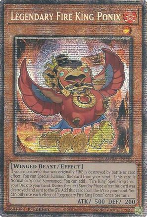 Legendary Fire King Ponix (MP25-EN048) - 2025 Mega-Pack Starlight Rare 1st Edition