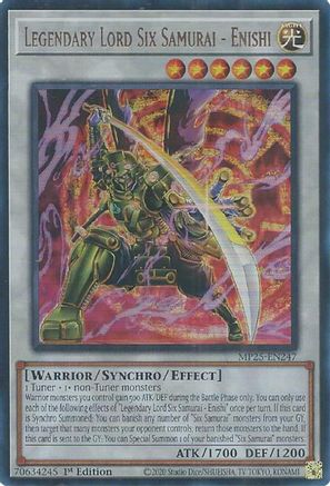 Legendary Lord Six Samurai - Enishi (MP25-EN247) - 2025 Mega-Pack Ultra Rare 1st Edition