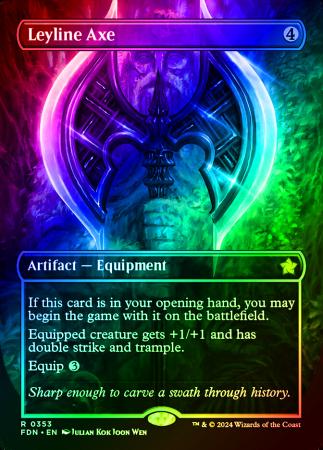 Leyline Axe (Borderless) - 0353 - Foil