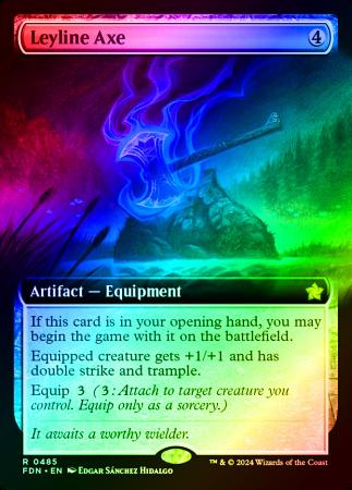 Leyline Axe (Extended Art) - 0485 - Foil