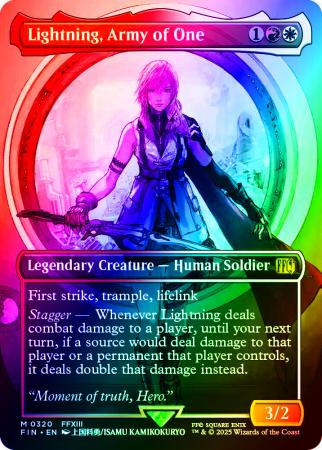 Lightning, Army of One (Borderless) - 0320 - Foil