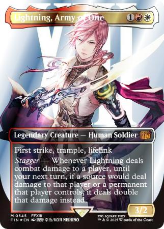 Lightning, Army of One (Borderless) (Surge Foil) - 0545 - Foil