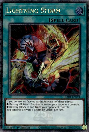 Lightning Storm (New Art) (Quarter Century Secret Rare) (RA04-EN094) - Quarter Century Stampede Quarter Century Secret Rare 1st Edition