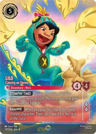 Lilo - Causing an Uproar (Alternate Art) - 217/204 - Enchanted Holofoil
