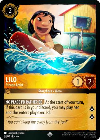 Lilo - Escape Artist - 2/204 - Super Rare Cold Foil