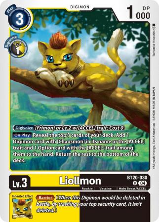 Liollmon - BT20-030 - BT20-030 U - Uncommon