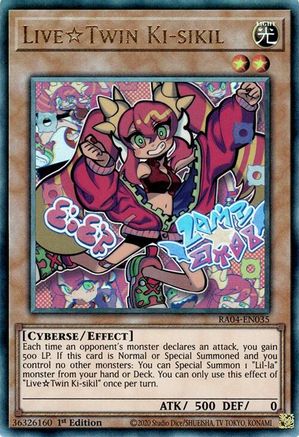 LiveTwin Ki-sikil (PUR) (RA04-EN035) - Quarter Century Stampede Prismatic Ultimate Rare 1st Edition