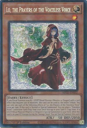Lo, the Prayers of the Voiceless Voice (MP25-EN052) - 2025 Mega-Pack Prismatic Secret Rare 1st Edition