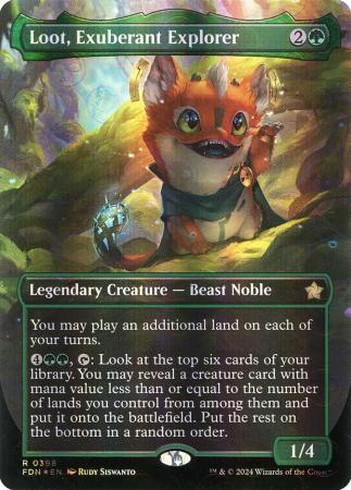 Loot, Exuberant Explorer (Borderless) (Mana Foil) - 0398 - Foil