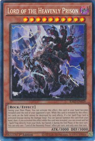 Lord of the Heavenly Prison (PCR) (RA03-EN029) - Quarter Century Bonanza Prismatic Collector's Rare 1st Edition