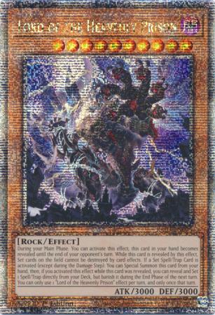 Lord of the Heavenly Prison (Quarter Century Secret Rare) (RA03-EN029) - Quarter Century Bonanza Quarter Century Secret Rare 1st Edition