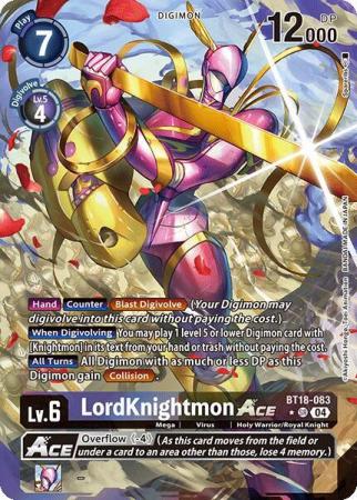 LordKnightmon ACE (Alternate Art) - BT18-083 SR - Super Rare