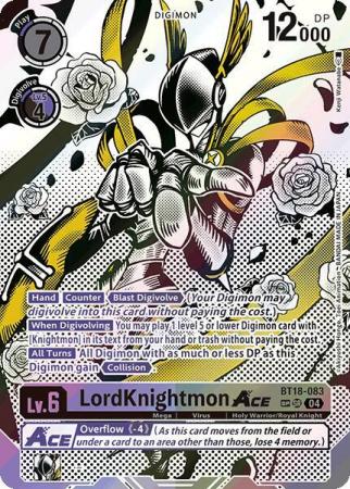 LordKnightmon ACE (Textured) - BT18-083 SR - Special Rare