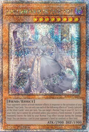 Lovely Labrynth of the Silver Castle (Quarter Century Secret Rare) (RA04-EN295) - Quarter Century Stampede Quarter Century Secret Rare 1st Edition