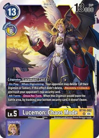 Lucemon: Chaos Mode - BT18-082 SR - Super Rare