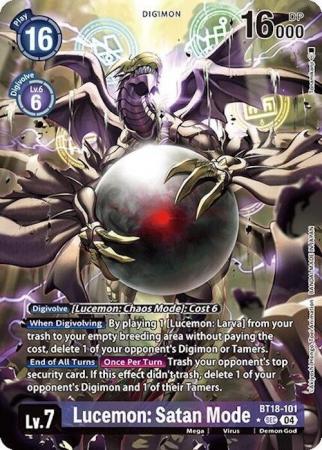 Lucemon: Satan Mode (Alternate Art) - BT18-101 SEC - Secret Rare