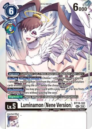 Luminamon (Nene Version) - BT19-102 SEC - Secret Rare