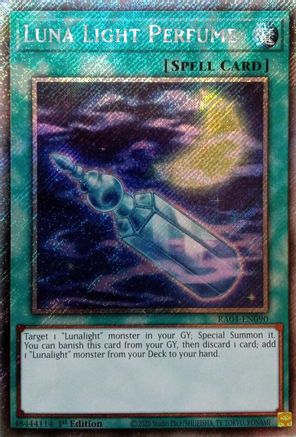 Luna Light Perfume (Platinum Secret Rare) (RA04-EN090) - Quarter Century Stampede Platinum Secret Rare 1st Edition