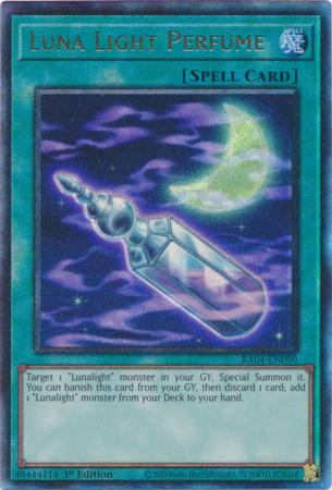 Luna Light Perfume (PUR) (RA04-EN090) - Quarter Century Stampede Prismatic Ultimate Rare 1st Edition