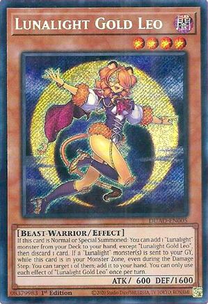 Lunalight Gold Leo (DUAD-EN005) - Duelist's Advance Secret Rare 1st Edition
