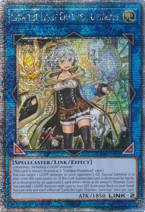 Lyna the Light Charmer, Lustrous (Quarter Century Secret Rare) (RA04-EN081) - Quarter Century Stampede Quarter Century Secret Rare 1st Edition