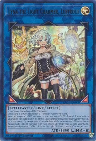 Lyna the Light Charmer, Lustrous (UR) (RA04-EN081) - Quarter Century Stampede Ultra Rare 1st Edition