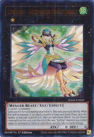 Lyrilusc - Assembled Nightingale (UR) (RA04-EN069) - Quarter Century Stampede Ultra Rare 1st Edition