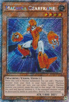 Machina Gearframe (Platinum Secret Rare) (RA03-EN234) - Quarter Century Bonanza Platinum Secret Rare 1st Edition