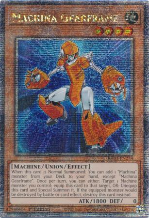 Machina Gearframe (Quarter Century Secret Rare) (RA03-EN234) - Quarter Century Bonanza Quarter Century Secret Rare 1st Edition