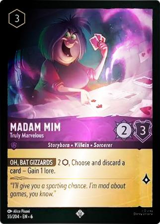 Madam Mim - Truly Marvelous - 55/204 - Super Rare Cold Foil