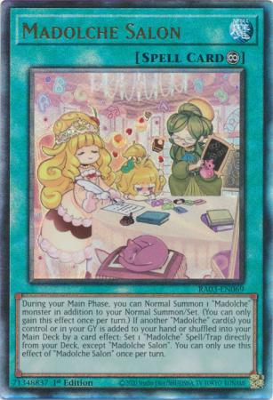 Madolche Salon (PUR) (RA03-EN069) - Quarter Century Bonanza Prismatic Ultimate Rare 1st Edition