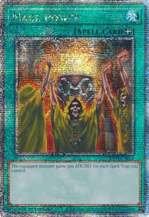 Mage Power (Quarter Century Secret Rare) (RA03-EN113) - Quarter Century Bonanza Quarter Century Secret Rare 1st Edition