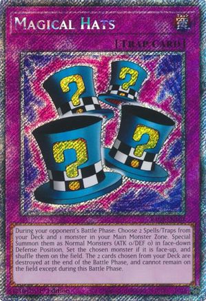 Magical Hats (Platinum Secret Rare) (RA03-EN107) - Quarter Century Bonanza Platinum Secret Rare 1st Edition
