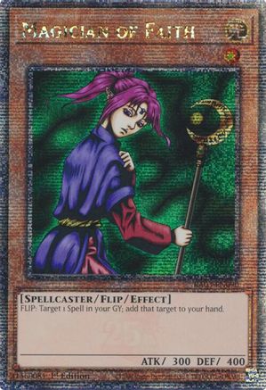 Magician of Faith (Quarter Century Secret Rare) (RA03-EN090) - Quarter Century Bonanza Quarter Century Secret Rare 1st Edition