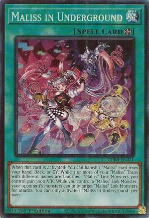 Maliss in Underground (CR) (CRBR-EN021) - Crossover Breakers Collector's Rare 1st Edition