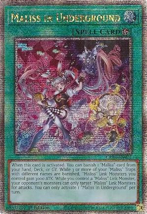 Maliss in Underground (Quarter Century Secret Rare) (CRBR-EN021) - Crossover Breakers Quarter Century Secret Rare 1st Edition