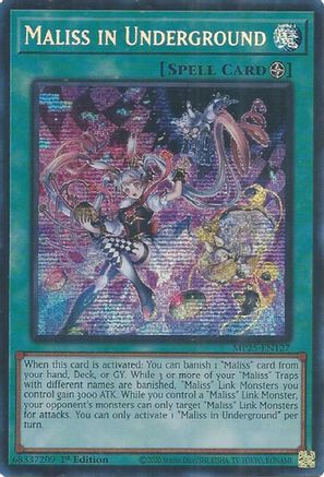 Maliss in Underground (MP25-EN127) - 2025 Mega-Pack Prismatic Secret Rare 1st Edition
