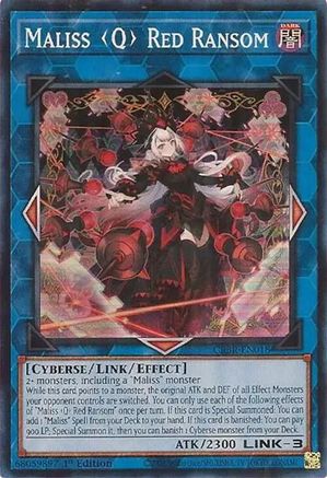 Maliss Q Red Ransom (CRBR-EN018) - Crossover Breakers Super Rare 1st Edition